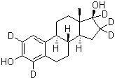 structure of CAS# 221093-45-4, 17beta-Estradiol-2,4,16,16,17-D5