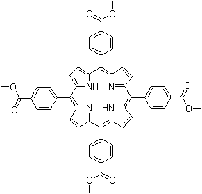 structure of CAS# 22112-83-0, 5,10,15,20-四(4-羧基苯基)卟吩四甲酯