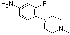 structure of CAS# 221198-99-8, 1-(4-Amino-2-fluorophenyl)-4-methylpiperazine