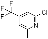 structure of CAS# 22123-14-4, 2-Chloro-6-methyl-4-(trifluoromethyl)pyridine