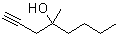 structure of CAS# 22128-43-4, 4-甲基-4-羟基-1-辛炔