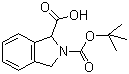 structure of CAS# 221352-46-1, (R,S)-Boc-1,3-二氢-2H-异吲哚羧酸