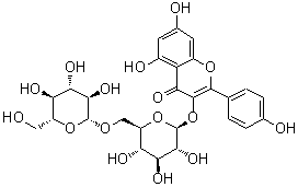 structure of CAS# 22149-35-5, Kaempferol 3-gentiobioside