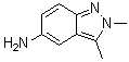structure of CAS# 221681-94-3, 2,3-二甲基-2H-吲唑-5-胺