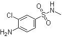structure of CAS# 22185-74-6, 4-氨基-3-氯-N-甲基苯磺酰胺