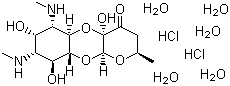 structure of CAS# 22189-32-8, 盐酸大观霉素五水合物