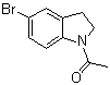 structure of CAS# 22190-38-1, 1-(5-溴-2,3-二氢-1H-吲哚-1-基)乙酮
