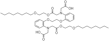 CAS # 222315-88-0, N,N'-[1,2-Ethanediylbis(oxy-2,1-phenylene)]bis[N-(carboxymethyl)glycine 1,1'-bis[2-(octyloxy)ethyl] ester