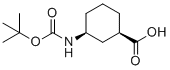 structure of CAS# 222530-33-8, (1R,3S)-3-(叔-丁氧羰基氨基)环己烷羧酸