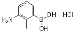 structure of CAS# 2230901-24-1, (3-Amino-2-methylphenyl)boronic acid hydrochloride