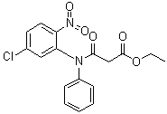 structure of CAS# 22316-45-6, 3-[(5-氯-2-硝基苯基)苯基氨基]-3-氧代丙酸乙酯