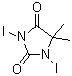 structure of CAS# 2232-12-4, 1,3-Diiodo-5,5-dimethylimidazolidine-2,4-dione