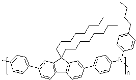 CAS 登录号：223569-31-1, 聚[(9,9-二辛基芴基-2,7-二基)-co-(4,4'-(N-(对丁基苯基))二苯胺)]