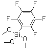 structure of CAS# 223668-64-2, Pentafluorophenyltrimethoxysilane