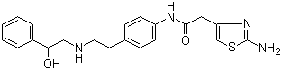 structure of CAS# 223673-61-8, Mirabegron