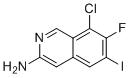 structure of CAS# 2246363-09-5, 8-氯-7-氟-6-碘异喹啉-3-胺