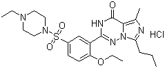 structure of CAS# 224785-91-5, Vardenafil hydrochloride