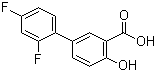 structure of CAS# 22494-42-4, Diflunisal