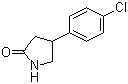structure of CAS# 22518-27-0, 4-(4'-氯苯基)-2-吡咯烷酮