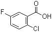 structure of CAS# 2252-50-8, 2-Chloro-5-fluorobenzoic acid