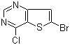 structure of CAS# 225385-03-5, 6-溴-4-氯噻吩并[3,2-d]嘧啶