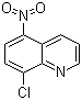 structure of CAS# 22539-55-5, 8-氯-5-硝基喹啉