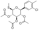 CAS # 2254444-59-0, (2S,3S,4R,5S,6R)-2-(3-Chloro-4-methylphenyl)-6-(methylthio)tetrahydro-2H-pyran-3,4,5-triyl triacetate, [(2S,3S,4R,5S,6R)-3,5-diacetyloxy-2-(3-chloro-4-methylphenyl)-6-methylsulfanyloxan-4-yl] acetate