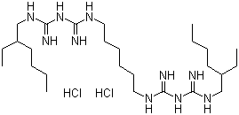 structure of CAS# 22573-93-9, 己联双辛胍二盐酸盐