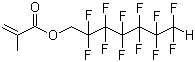 structure of CAS# 2261-99-6, 1H,1H,7H-Dodecafluoroheptyl methacrylate