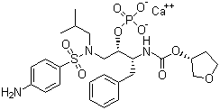 structure of CAS# 226700-81-8, Fosamprenavir calcium