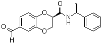 CAS # 227091-47-6, (2R)-6-Formyl-2,3-dihydro-N-[(1S)-1-phenylethyl]-1,4-benzodioxin-2-carboxamide