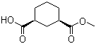 CAS 登录号：227783-07-5, (1R,3S)-环己烷二羧酸单甲酯