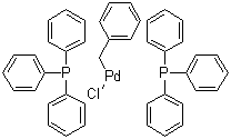 structure of CAS# 22784-59-4, 反式-苄基双(三苯基膦)氯化钯