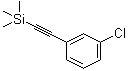 structure of CAS# 227936-62-1, [(3-Chlorophenyl)ethynyl]trimethylsilane