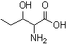 structure of CAS# 2280-42-4, 3-羟基-DL-正缬氨酸
