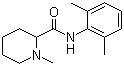 CAS # 22801-44-1, Mepivacaine, N-(2,6-Dimethylphenyl)-1-methylpiperidine-2-carboxamide