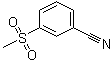 structure of CAS# 22821-75-6, 3-(Methylsulfonyl)benzonitrile