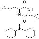 structure of CAS# 22823-50-3, N-叔丁氧羰基-L-蛋氨酸二环己胺盐