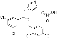 structure of CAS# 22832-87-7, 硝酸咪康唑