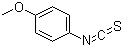 structure of CAS# 2284-20-0, 4-Methoxyphenyl isothiocyanate