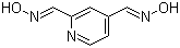 CAS # 22866-50-8, 2,4-Pyridinedialdoxime, 2,4-Pyridinedicarboxaldehyde dioxime, 2,4-Bis[(hydroxyimino)methyl]pyridine