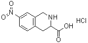CAS 登录号：228728-07-2, 1,2,3,4-四氢-7-硝基-3-异喹啉羧酸单盐酸盐