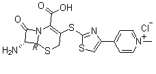CAS 登录号：229016-75-5, 氯化4-[2-[[(6R,7R)-7-氨基-2-羧基-8-氧代-5-硫-1-氮杂二环[4.2.0]辛-2-烯-3-基]硫基]-4-噻唑基]-1-甲基吡啶鎓