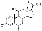 structure of CAS# 229019-44-7, Methylprednisolone EP Impurity E