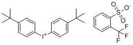 CAS 登录号：229325-98-8, 双(4-(叔-丁基)苯基)碘鎓2-(三氟甲基)苯磺酸盐