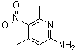 CAS # 22934-22-1, 4,6-Dimethyl-5-nitro-2-pyridinamine, 2-Amino-5-nitro-4,6-dimethylpyridine
