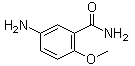 structure of CAS# 22961-58-6, 5-Amino-2-methoxybenzamide