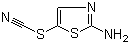 structure of CAS# 23056-10-2, 5-硫代氰酸基噻唑-2-基胺