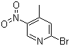 structure of CAS# 23056-47-5, 2-溴-4-甲基-5-硝基吡啶