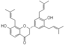 structure of CAS# 23057-55-8, (-)-山豆根素